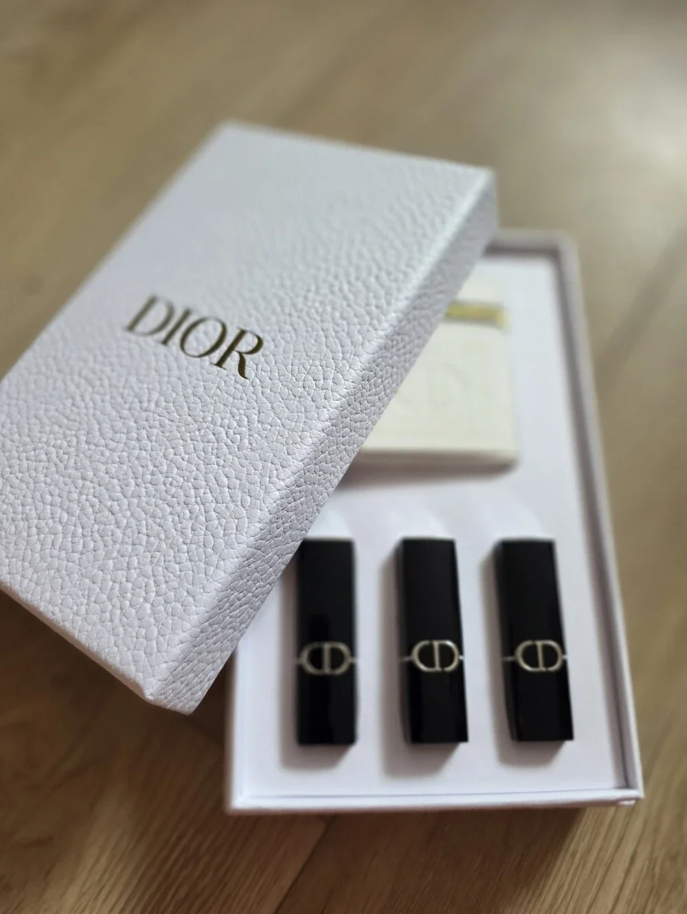 Dior Holiday limited edition Trio Rouge Dior Gift Set W Keychain Mini Vanity